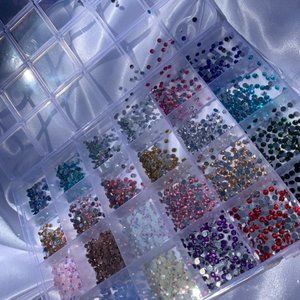 Nail Art Rhinestone Box Large
